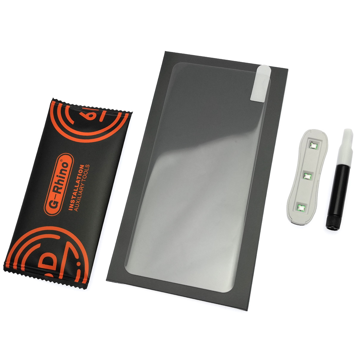 Защитное стекло UV GLASS G-Rhino для SAMSUNG Galaxy S20 Plus (SM-G985), на весь экран, клей и лампа, цвет прозрачный Защитное стекло UV GLASS G-Rhino для SAMSUNG Galaxy S20 Plus (SM-G985), на весь экран, клей и лампа, цвет прозрачный