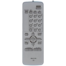 Пульт ДУ RM-C1150 для телевизоров JVC, цвет серый