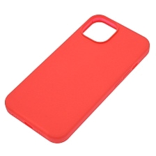 Чехол накладка Silicon Case для APPLE iPhone 14 (6.1"), силикон, бархат, цвет коралловый