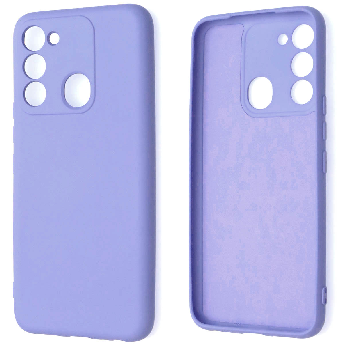 Чехол накладка NANO для TECNO Spark GO 2022, Spark 8C, Spark 9, силикон, бархат, цвет васильковый