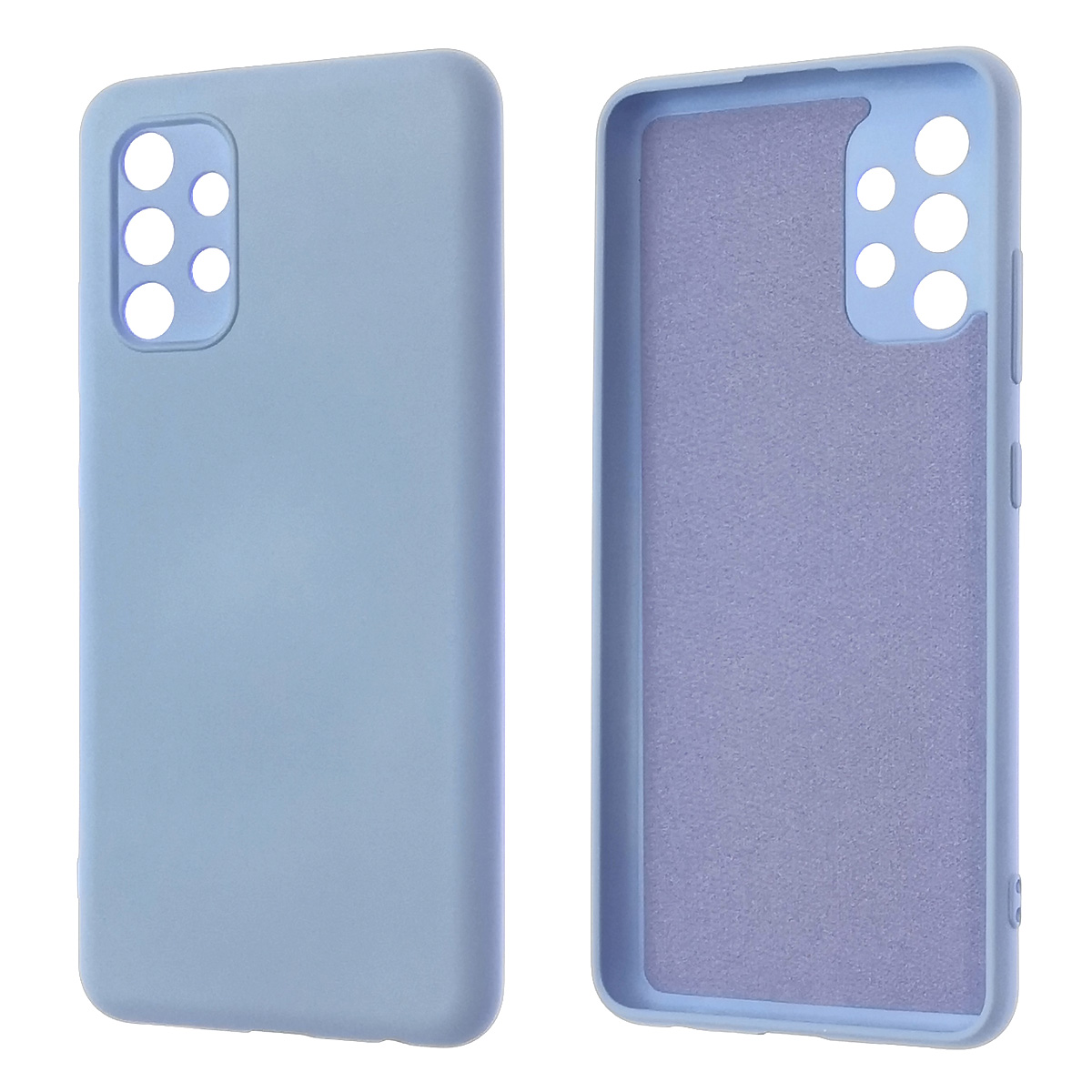 Чехол накладка NANO для SAMSUNG Galaxy A32 4G (SM-A325F), силикон, бархат, цвет небесно голубой Чехол накладка NANO для SAMSUNG Galaxy A32 4G (SM-A325F), силикон, бархат, цвет небесно голубой