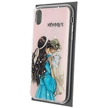 Чехол накладка Vinil для APPLE iPhone XR, силикон, блестки, глянцевый, рисунок Mommy's Girl Чехол накладка Vinil для APPLE iPhone XR, силикон, блестки, глянцевый, рисунок Mommy's Girl