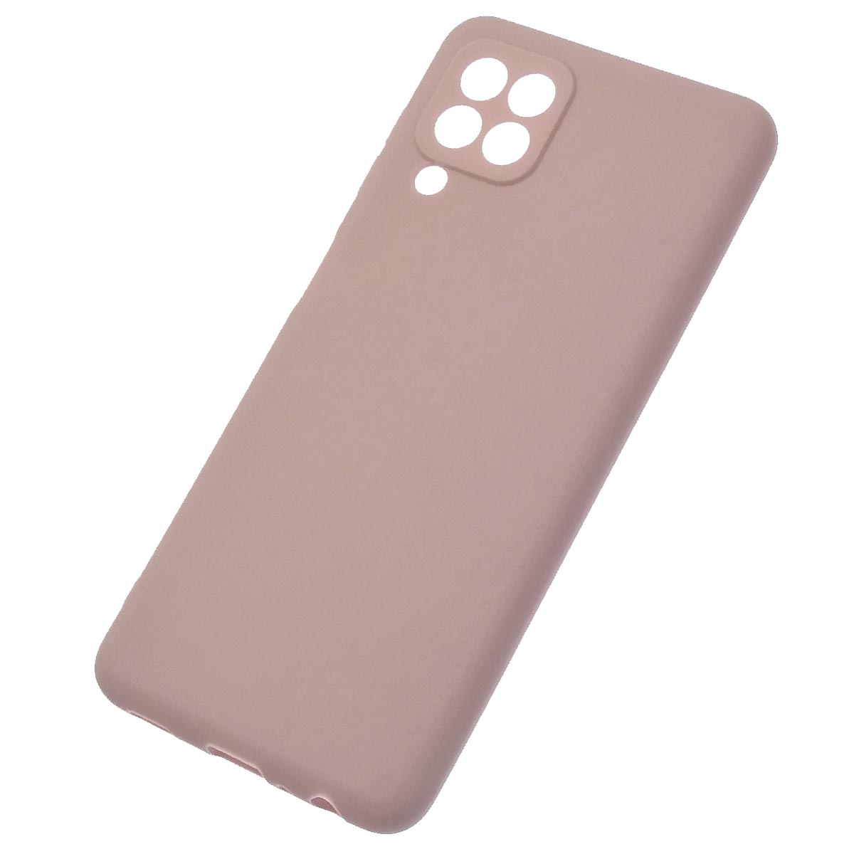 Чехол накладка для SAMSUNG Galaxy A22 4G (SM-A225F), M22 (SM-M225F), M32 (SM-M325F), силикон, цвет бледно розовый