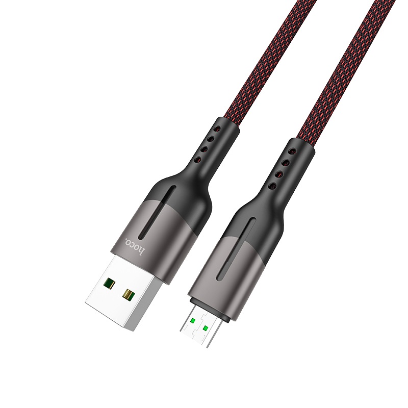 Кабель HOCO U68 Gusto Micro USB, 4А, длина 1.2 метра, нейлоновая оплетка, цвет черный Кабель HOCO U68 Gusto Micro USB, 4А, длина 1.2 метра, нейлоновая оплетка, цвет черный