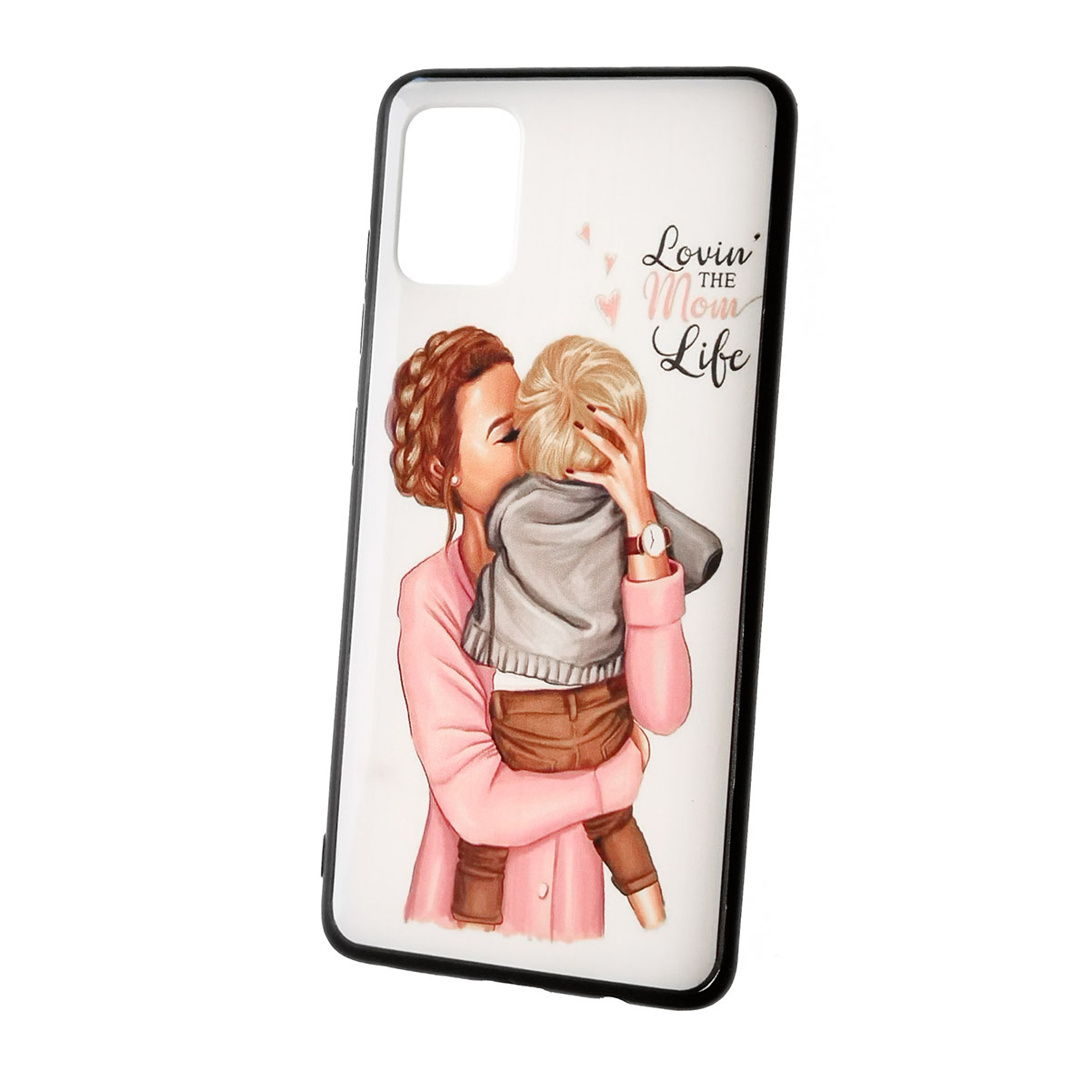 Чехол накладка для SAMSUNG Galaxy A51 (SM-A515), силикон, рисунок LOVIN THE MOM LOVE. Чехол накладка для SAMSUNG Galaxy A51 (SM-A515), силикон, рисунок LOVIN THE MOM LOVE.