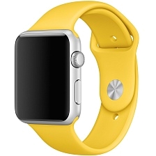 Ремешок для Apple Watch спортивный "Sport", размер 38-40 mm, цвет рапсово-желтый. Ремешок для Apple Watch спортивный "Sport", размер 38-40 mm, цвет рапсово-желтый.