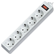 Сетевой фильтр DEFENDER ES 3, 3 метра, 5 розеток, цвет белый
