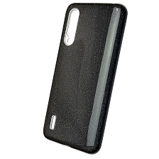 Чехол накладка для XIAOMI MI A3 LITE, MI CC9, MI 9 LITE, силикон, блестки, цвет черный. Чехол накладка для XIAOMI MI A3 LITE, MI CC9, MI 9 LITE, силикон, блестки, цвет черный.