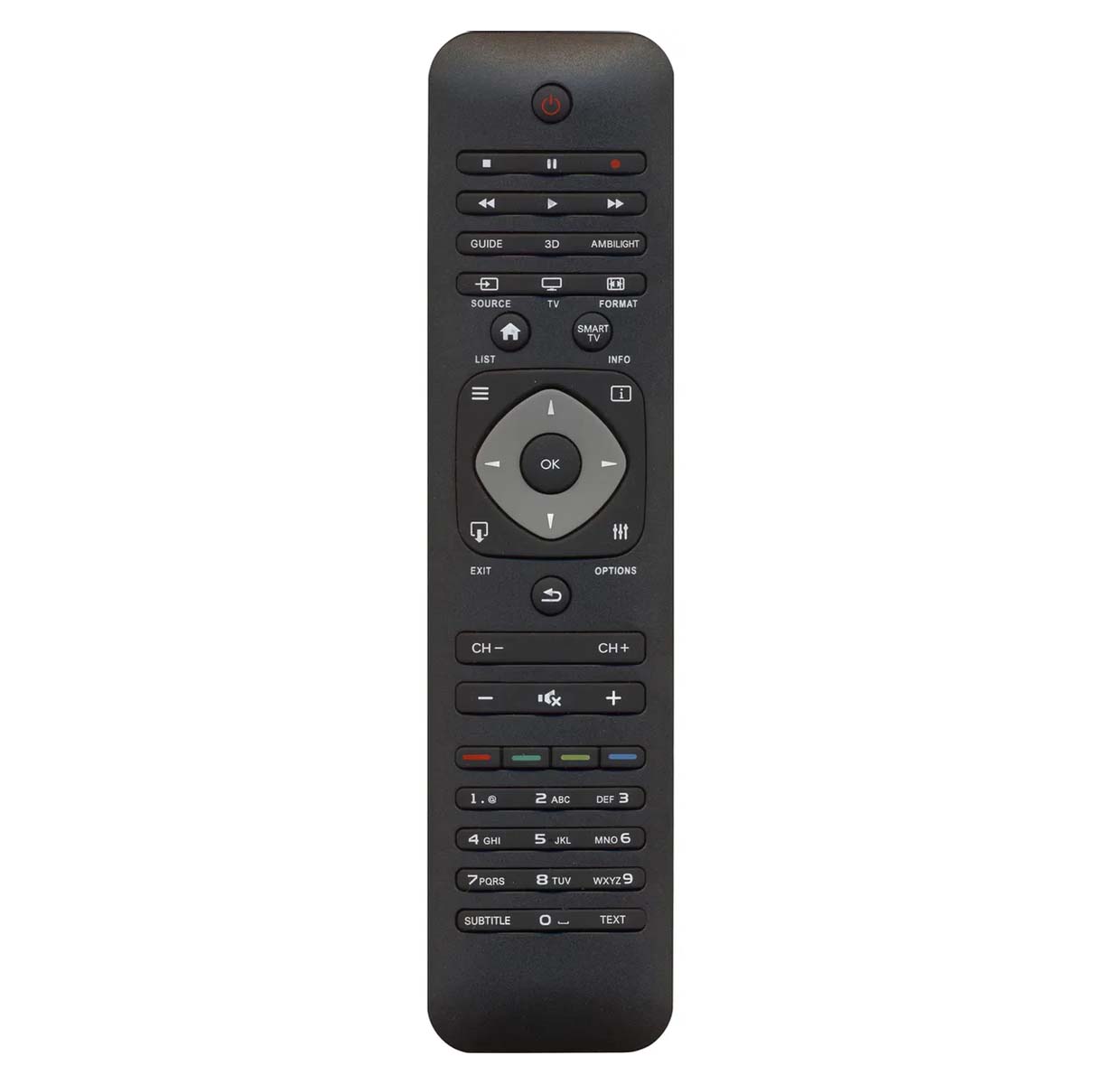 Пульт ДУ RC242254990477 для телевизоров PHILIPS, цвет черный