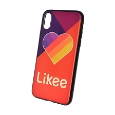 Чехол накладка для APPLE iPhone X, iPhone XS, силикон, рисунок Likee Red. Чехол накладка для APPLE iPhone X, iPhone XS, силикон, рисунок Likee Red.