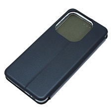 Чехол книжка STYLISH для INFINIX HOT 40i, SMART 8, SMART 8 Plus, экокожа, визитница, цвет темно синий Чехол книжка STYLISH для INFINIX HOT 40i, SMART 8, SMART 8 Plus, экокожа, визитница, цвет темно синий