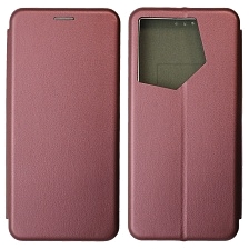 Чехол книжка STYLISH для TECNO Camon 20 Pro 5G, экокожа, визитница, цвет бордовый Чехол книжка STYLISH для TECNO Camon 20 Pro 5G, экокожа, визитница, цвет бордовый