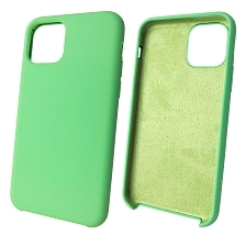 Чехол накладка Silicon Case для APPLE iPhone 11 Pro 2019, силикон, бархат, цвет мятный. Чехол накладка Silicon Case для APPLE iPhone 11 Pro 2019, силикон, бархат, цвет мятный.