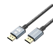 Кабель EARLDOM ET-W38 DisplayPort 1.4 (M) - DisplayPort 1.4 (M), 4K 60Гц, длина 2 метра, цвет черный