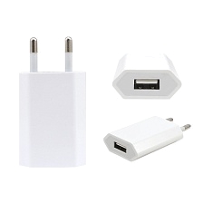 СЗУ (Сетевое зарядное устройство) для APPLE, 1 USB, 5W (5V-1A), цвет белый СЗУ (Сетевое зарядное устройство) для APPLE, 1 USB, 5W (5V-1A), цвет белый