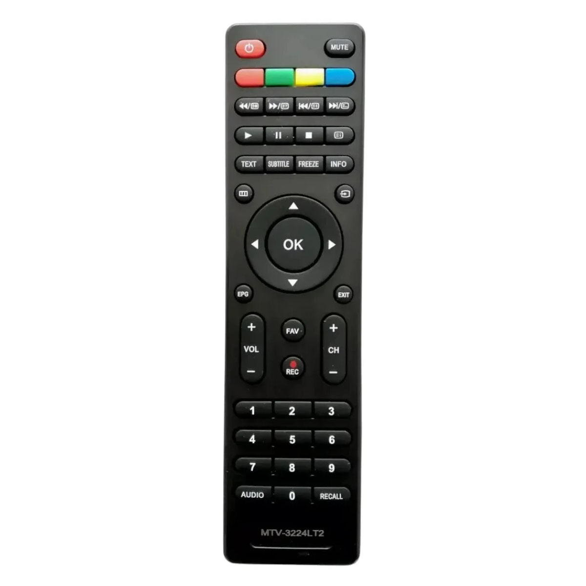 Пульт ДУ HUAYU HOB489 MTV-3224LT2 для телевизоров MYSTERY, Soundmax, Blaupunkt, National, цвет черный