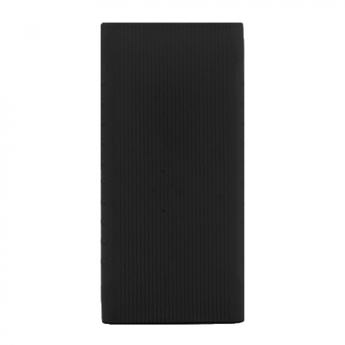 Силиконовый чехол для XIAOMI Power bank 10000 с 2 USB, цвет черный.