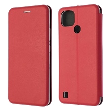 Чехол книжка STYLISH для Realme C21, экокожа, визитница, цвет красный Чехол книжка STYLISH для Realme C21, экокожа, визитница, цвет красный
