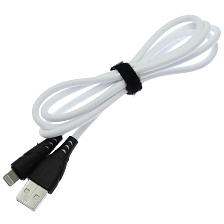 Кабель MRM G03 Lightning 8 pin, длина 1 метр, цвет черно белый