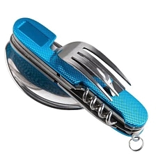 Мультитул 7 в 1 для охоты, рыбалки, туризма, чехол, цвет синий