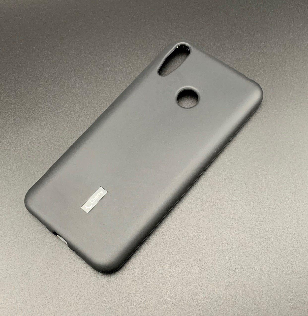 Чехол накладка Cherry для HUAWEI Honor 8C, силикон, цвет черный.