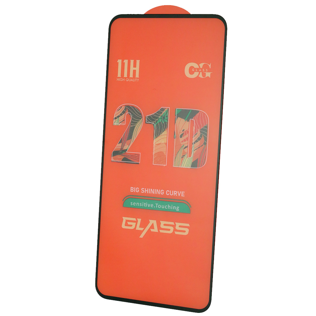 Защитное стекло 21D для INFINIX Hot 30, цвет окантовки черный
