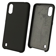 Чехол накладка Silicon Cover для SAMSUNG Galaxy A01 (SM-A015), силикон, бархат, цвет черный. Чехол накладка Silicon Cover для SAMSUNG Galaxy A01 (SM-A015), силикон, бархат, цвет черный.