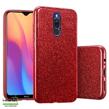 Чехол накладка Shine для XIAOMI Redmi 8, силикон, блестки, цвет красный Чехол накладка Shine для XIAOMI Redmi 8, силикон, блестки, цвет красный