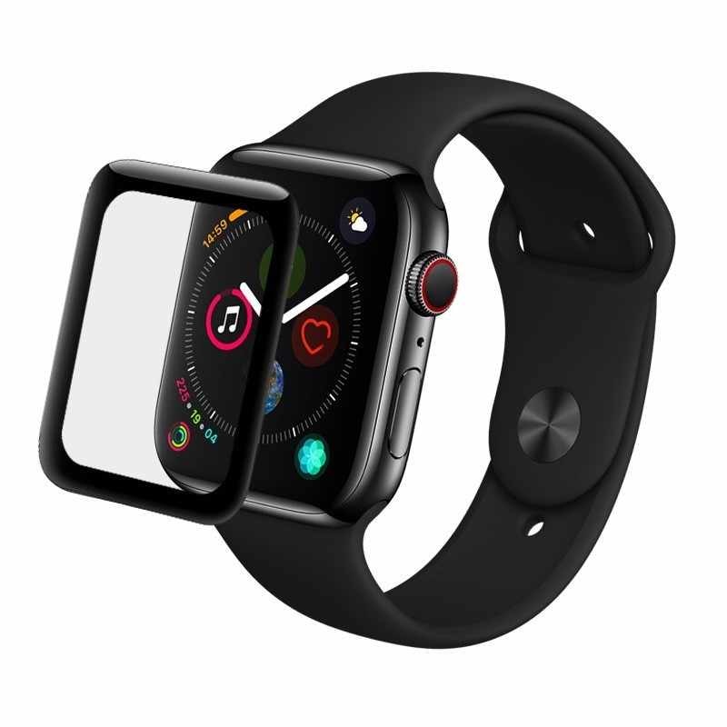 Защитное стекло 5D GOOD FULL GLUE для APPLE Watch 42 мм, цвет окантовки черный