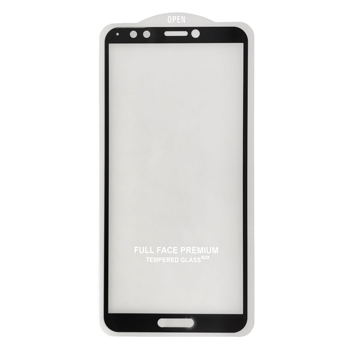 Защитное стекло для HUAWEI Honor 7C Pro, Y7 2018, Y7 Pro 2018, Y7 Prime 2018, Nova 2 Lite, цвет окантовки черный.