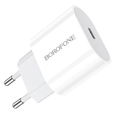СЗУ (Сетевое зарядное устройство) BOROFONE BA61A Origin, 10.5W, 1 USB Type C, цвет белый СЗУ (Сетевое зарядное устройство) BOROFONE BA61A Origin, 10.5W, 1 USB Type C, цвет белый