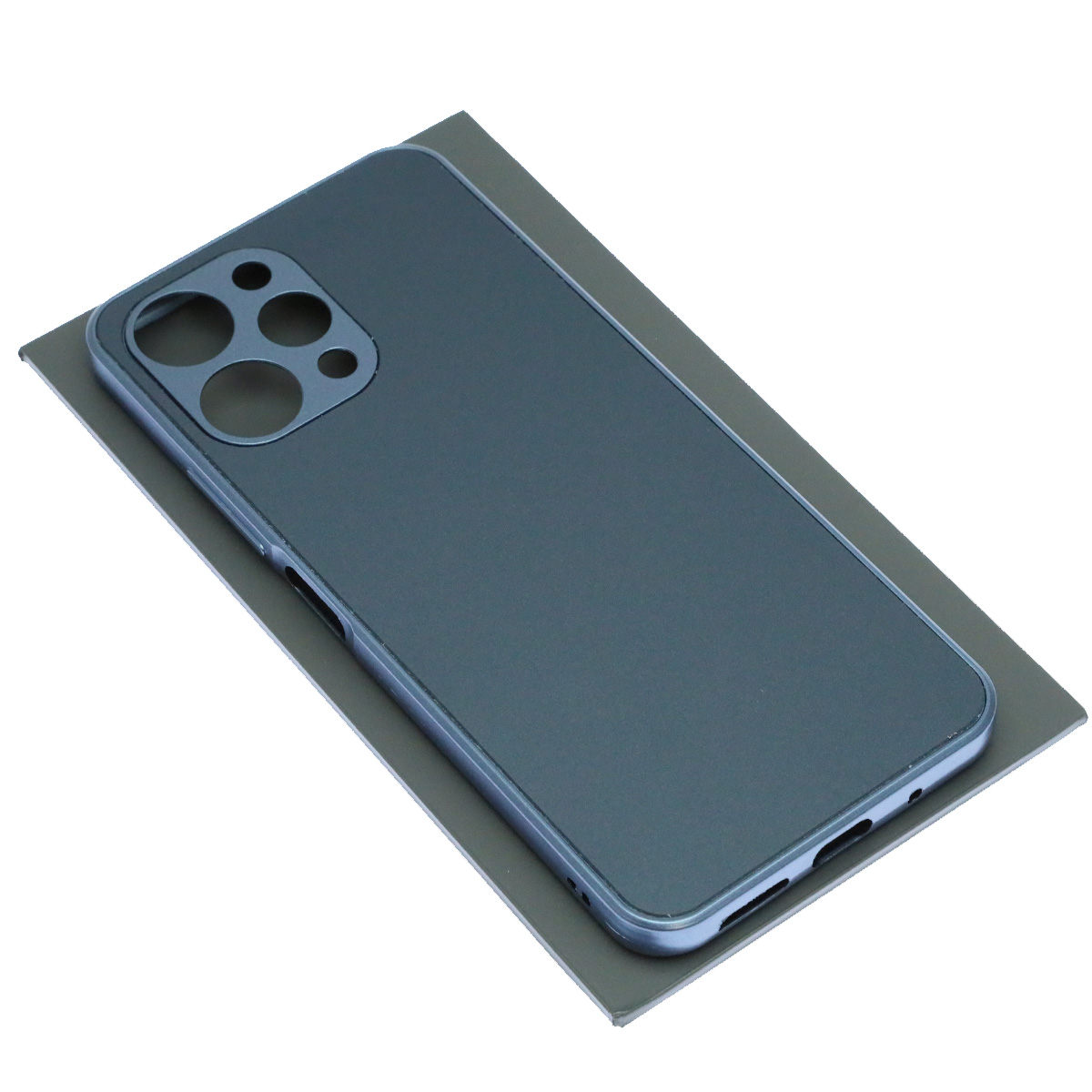 Чехол накладка для XIAOMI Redmi 12 4G, защита камеры, силикон, пластик, цвет темно синий Чехол накладка для XIAOMI Redmi 12 4G, защита камеры, силикон, пластик, цвет темно синий