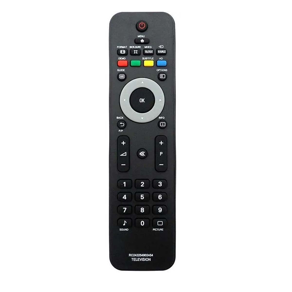 Пульт ДУ RC242254902454 для телевизоров PHILIPS, цвет черный