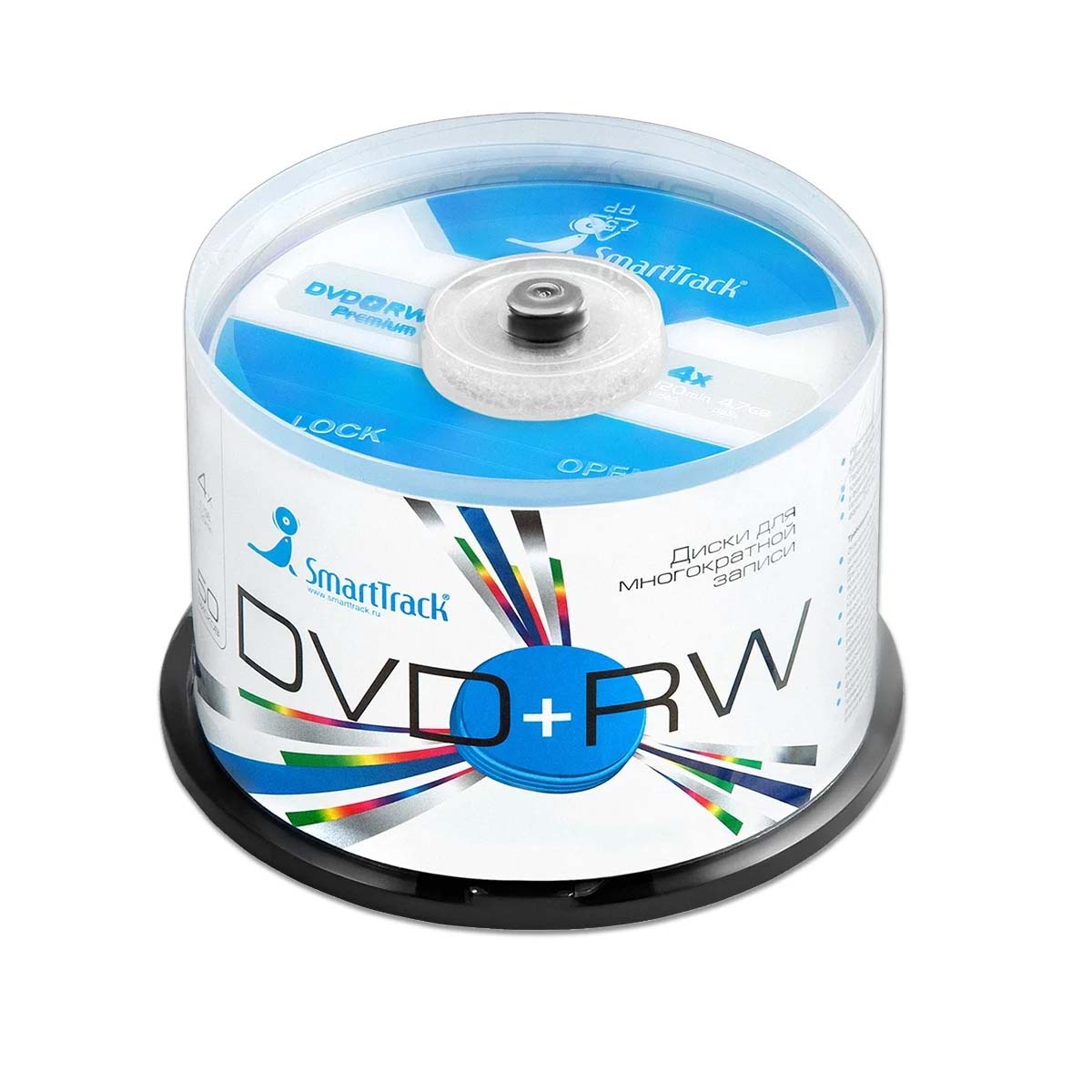 Диск DVD+RW SmartTrack Premium CB-50 4X, 4.7GB Диск DVD+RW SmartTrack Premium CB-50 4X, 4.7GB