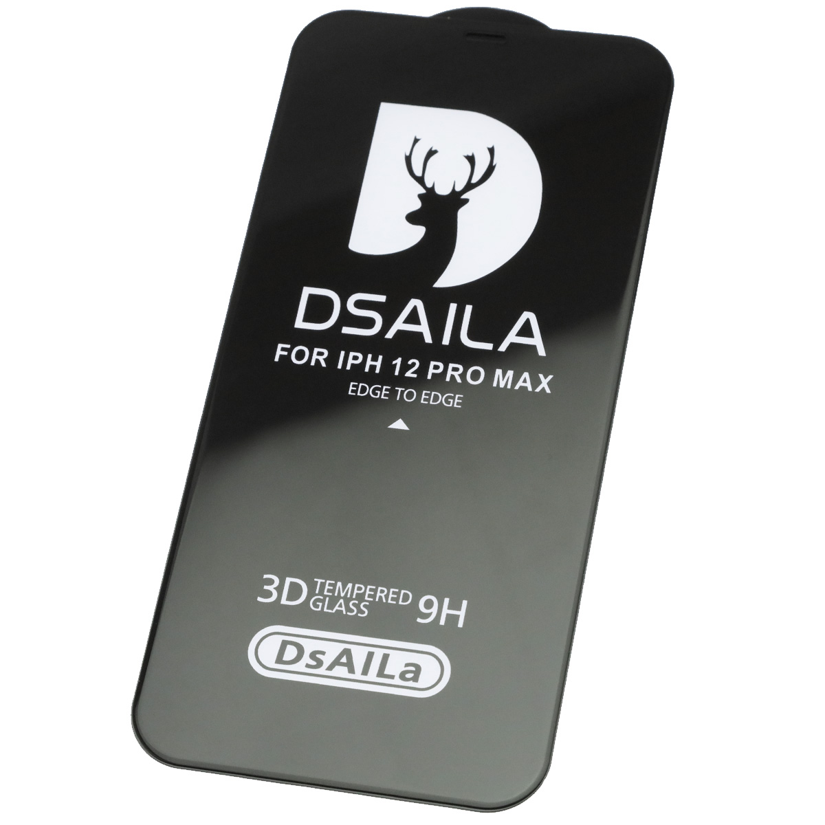 Защитное стекло 15D DSAILA для APPLE iPhone 12 Pro MAX, цвет окантовки черный Защитное стекло 15D DSAILA для APPLE iPhone 12 Pro MAX, цвет окантовки черный