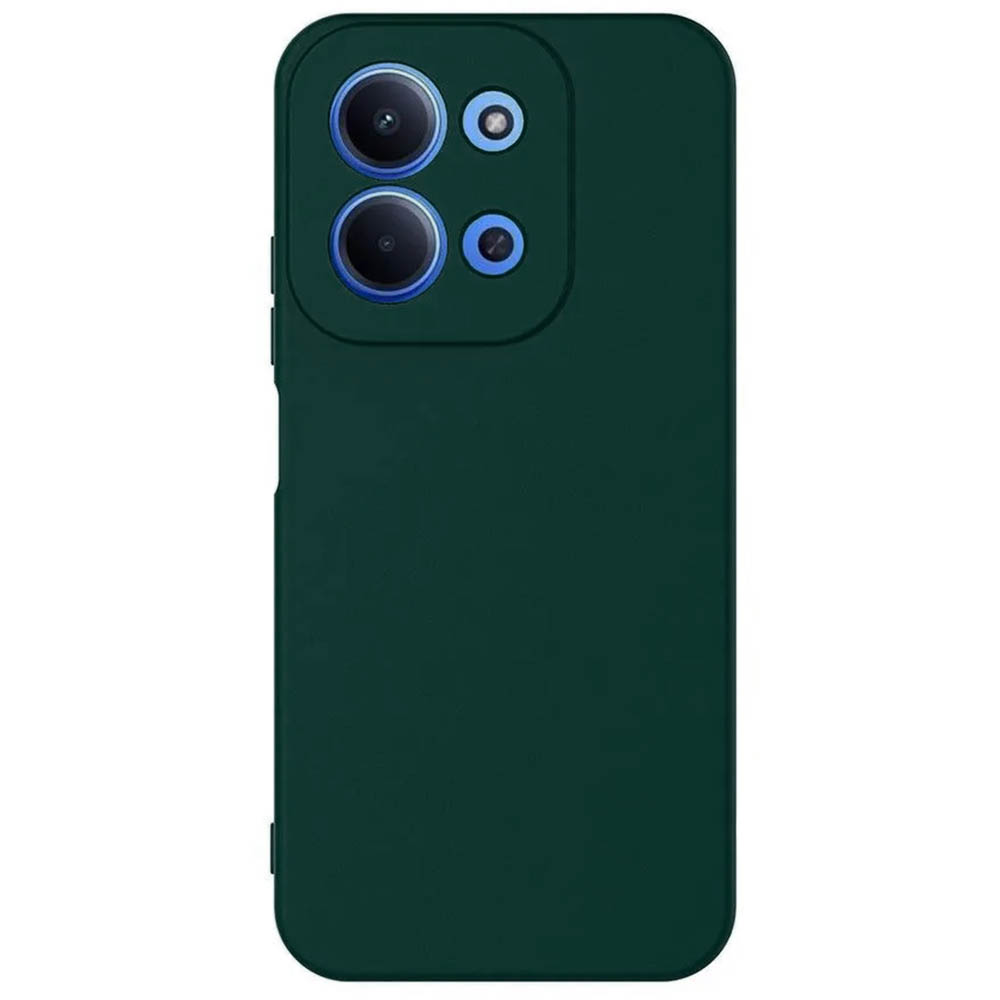 Чехол накладка NANO для XIAOMI Redmi 15C, POCO C85, защита камеры, силикон, бархат, цвет темно зеленый