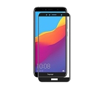 Защитное стекло "5D" GLASS FULL GLUE для HUAWEI Honor 7A / Y5 2018 / Y5 Prime 2018, цвет канта чёрный.