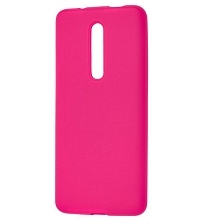 Чехол накладка Silicon Cover для XIAOMI Mi 9T, MI 9T Pro, Redmi K20, Redmi K20 Pro, силикон, бархат, цвет ярко розовый