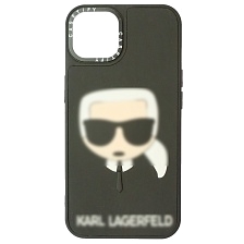 Чехол накладка для APPLE iPhone 14 (6.1"), силикон, рисунок Карл в очках Чехол накладка для APPLE iPhone 14 (6.1"), силикон, рисунок Карл в очках