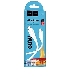 Кабель HOCO X124 Bien USB Type C на USB Type C, 60W, длина 1 метр, цвет белый