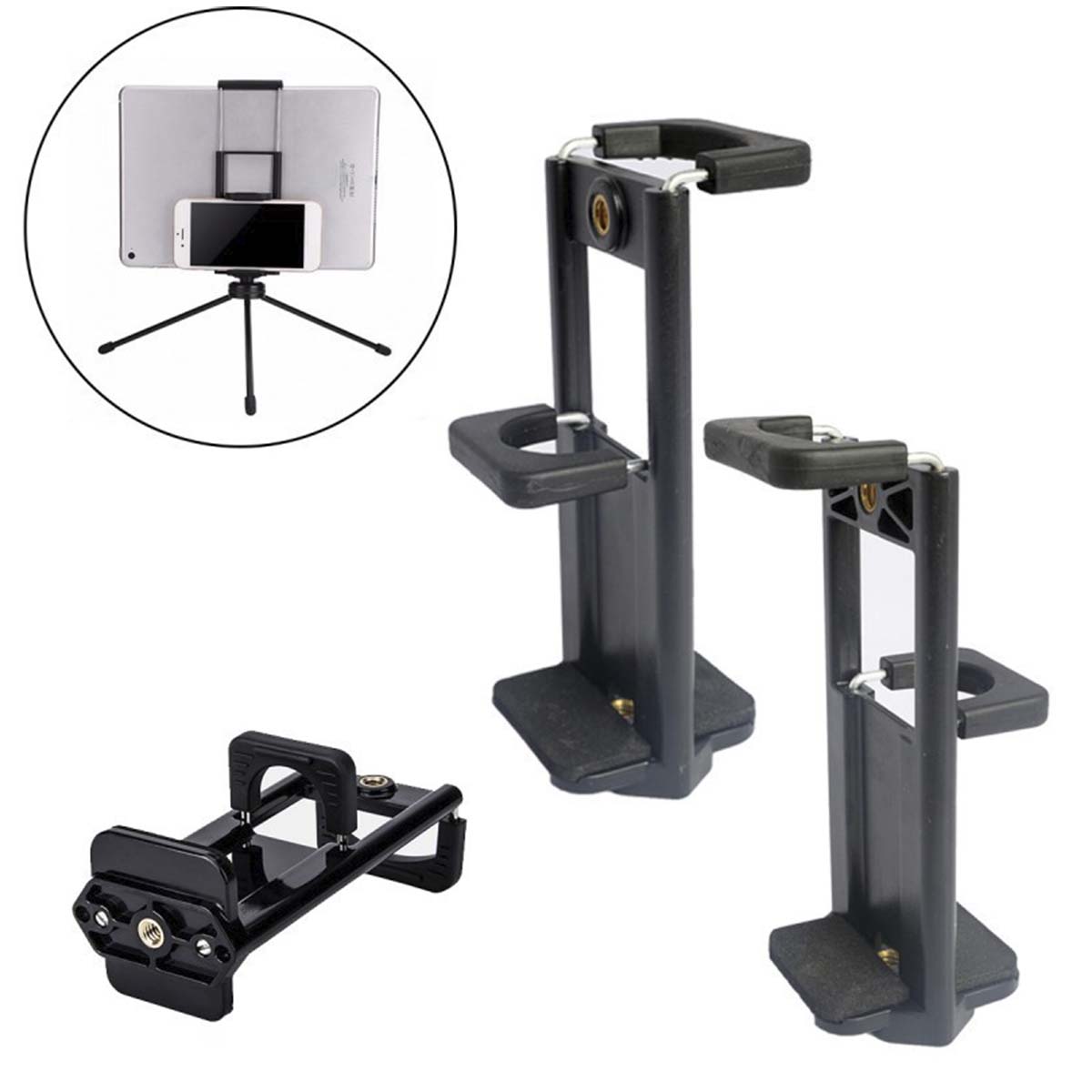 Держатель для смартфона, рамка зажим, крепление на монопод, штатив, трипод X231, цвет черный | Последняя цена