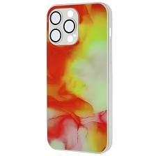 Чехол накладка AG Glass case для APPLE iPhone 14 Pro Max (6.7"), силикон, стекло, защита камеры, цвет оранжевый Чехол накладка AG Glass case для APPLE iPhone 14 Pro Max (6.7"), силикон, стекло, защита камеры, цвет оранжевый
