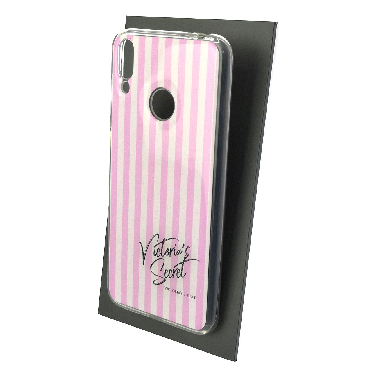 Чехол накладка для HUAWEI Honor 8C, силикон, блестки, рисунок Victoria Secret