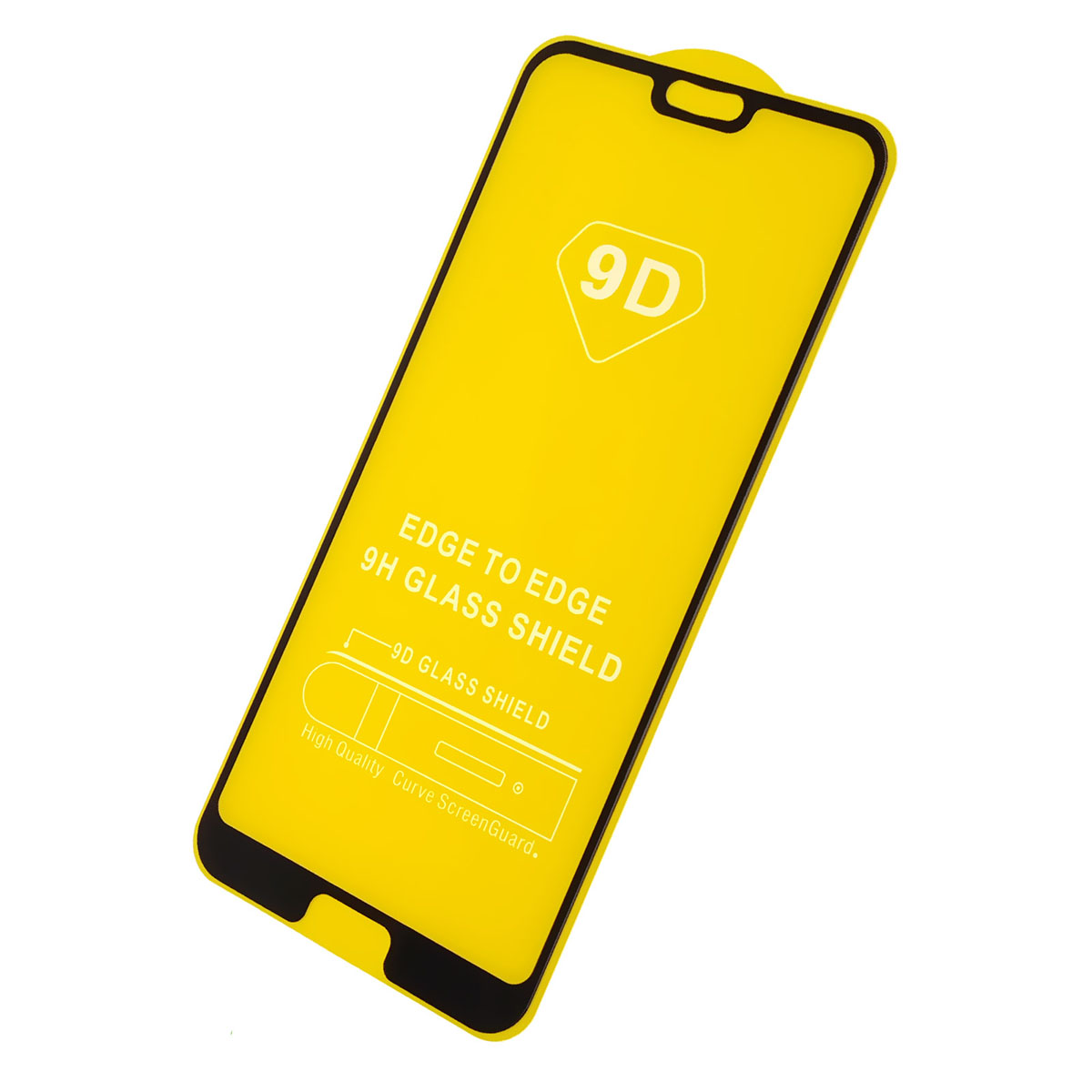 Защитное стекло 9D Full Glue для HUAWEI Honor 10 (BKL-L09), цвет окантовки черный