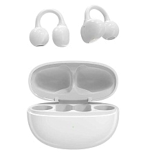Гарнитура с креплением на ухо (наушники с микрофоном) беспроводная, QAYAN QTWS-255, цвет белый