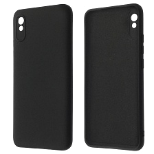 Чехол накладка NANO для XIAOMI Redmi 9A, силикон, бархат, цвет черный Чехол накладка NANO для XIAOMI Redmi 9A, силикон, бархат, цвет черный