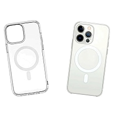 Чехол накладка с поддержкой Magsafe для APPLE iPhone 13 Pro Max (6.7"), силикон, цвет прозрачный Чехол накладка с поддержкой Magsafe для APPLE iPhone 13 Pro Max (6.7"), силикон, цвет прозрачный