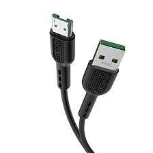 Кабель HOCO X33 Surge Micro USB 7 pin, 4А, VOOC, длина 1 метр, цвет черный Кабель HOCO X33 Surge Micro USB 7 pin, 4А, VOOC, длина 1 метр, цвет черный