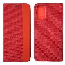 Чехол книжка MESH для XIAOMI Redmi 9T, текстиль, силикон, бархат, визитница, цвет красный Чехол книжка MESH для XIAOMI Redmi 9T, текстиль, силикон, бархат, визитница, цвет красный