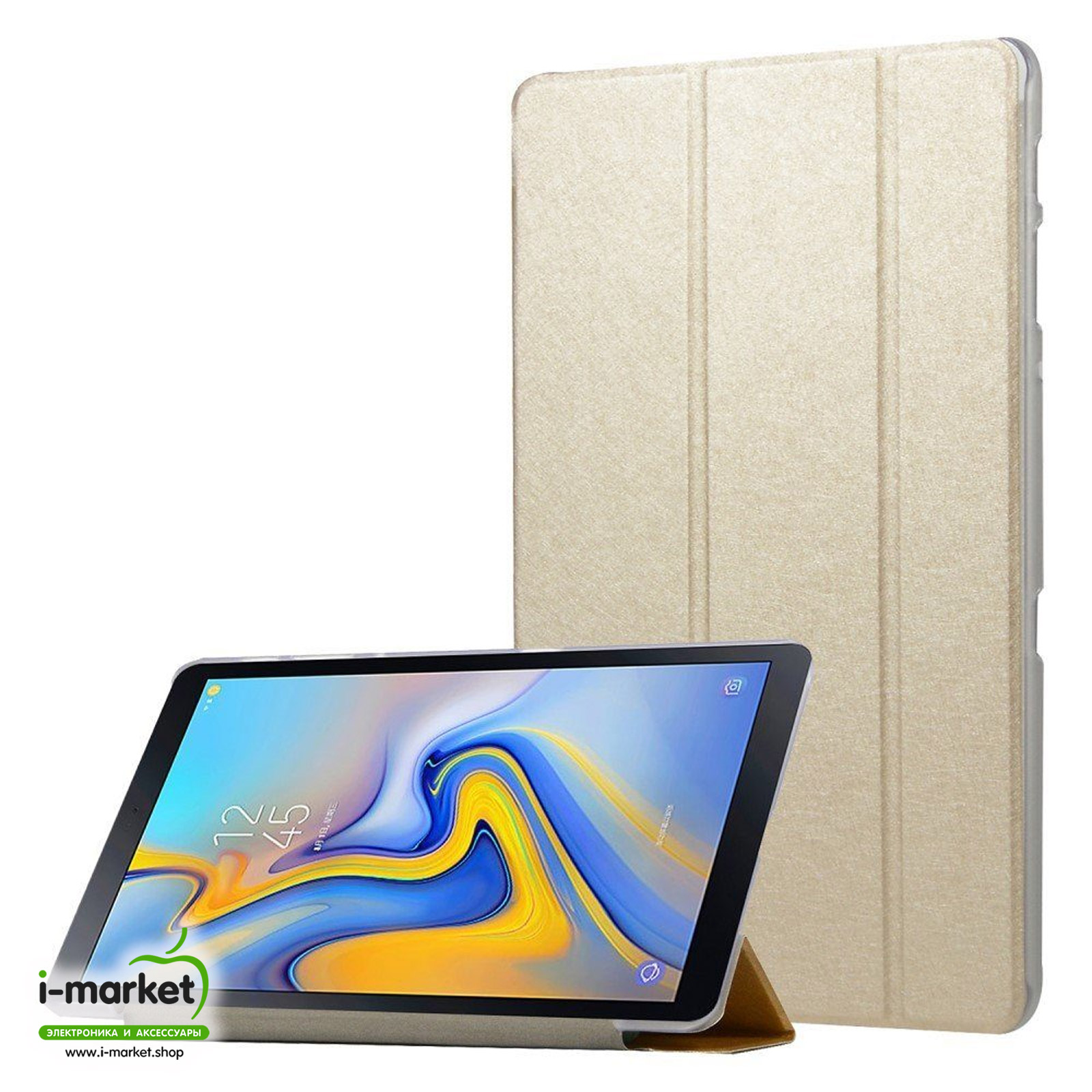 Чехол Smart Case для SAMSUNG Galaxy Tab A 10.5" 2018 (SM-T590, SM-T595), цвет золотистый. Чехол Smart Case для SAMSUNG Galaxy Tab A 10.5" 2018 (SM-T590, SM-T595), цвет золотистый.